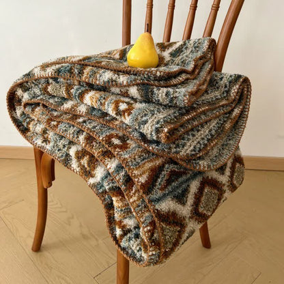 Ownkoti Bohemian Style Fluffy Throw Blanket - image 3