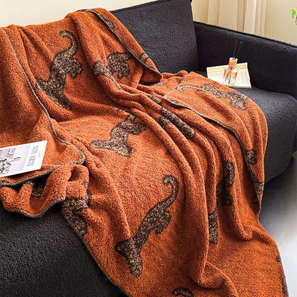 Ownkoti Vintage Leopard Fluffy Throw Blanket - image 1
