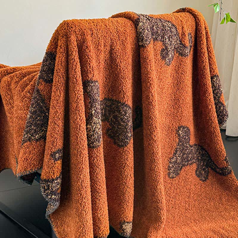 Ownkoti Vintage Leopard Fluffy Throw Blanket - image 7
