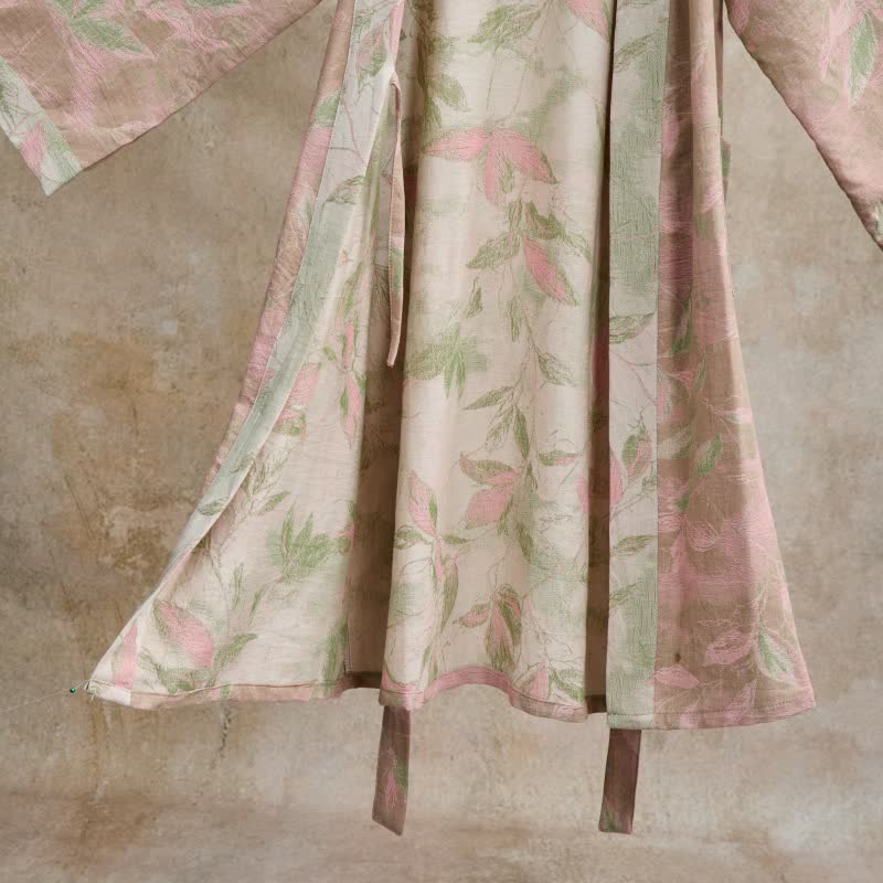 Ownkoti Natural Leaf Cotton Gauze Kimono Robe - image 24