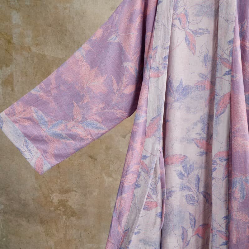 Ownkoti Natural Leaf Cotton Gauze Kimono Robe - image 17