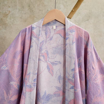 Ownkoti Natural Leaf Cotton Gauze Kimono Robe - image 16