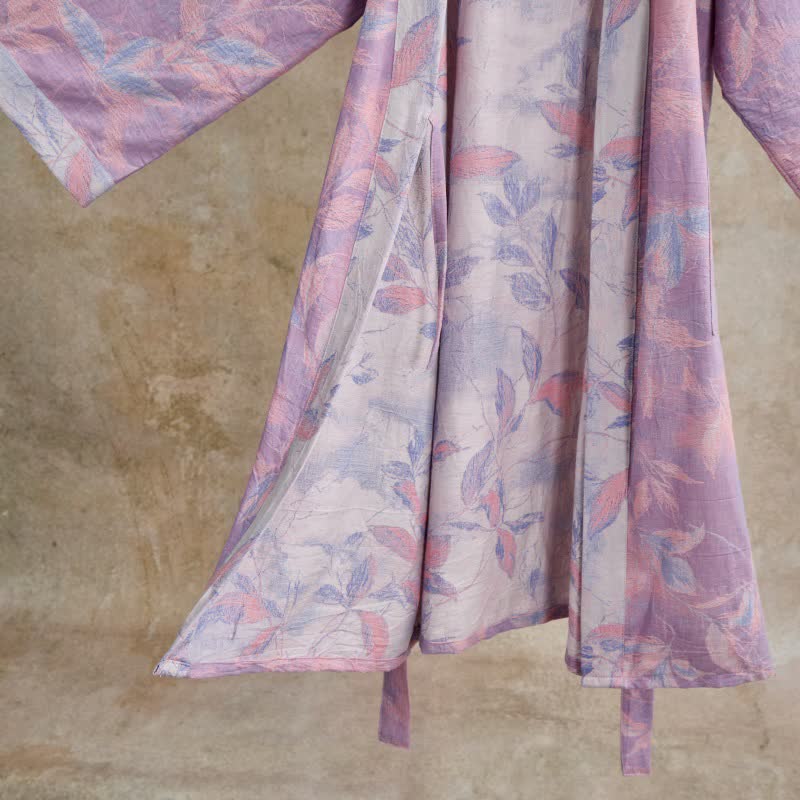 Ownkoti Natural Leaf Cotton Gauze Kimono Robe - image 18