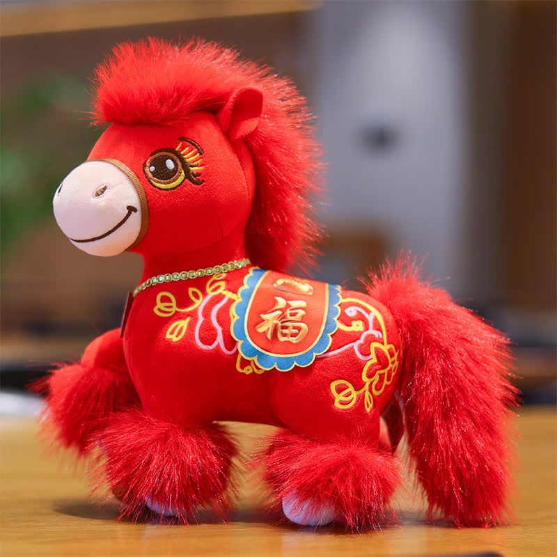 Ownkoti Festive Red Zodiac Stallion with Lucky "Fu" Character - image 3