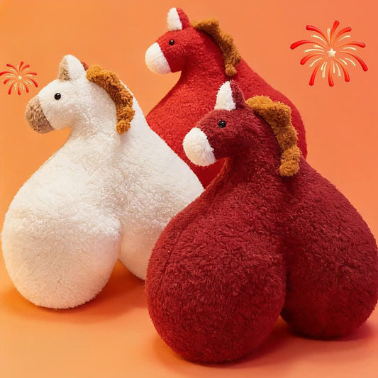 Ownkoti Creative "Horse Butt" Sherpa Plush Pillow - image 0