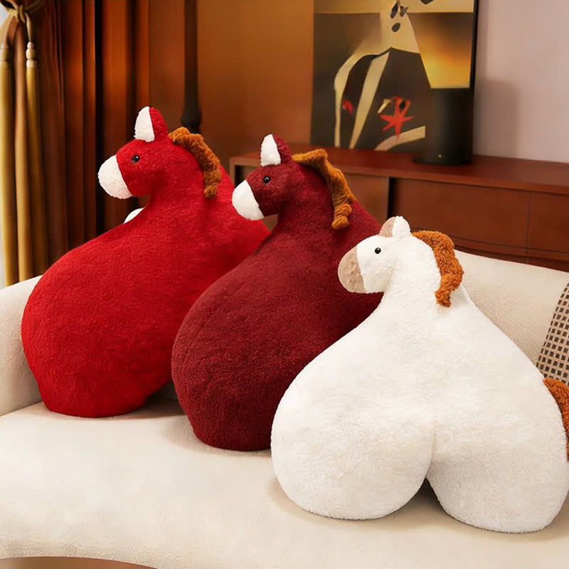 Ownkoti Creative "Horse Butt" Sherpa Plush Pillow - image 1