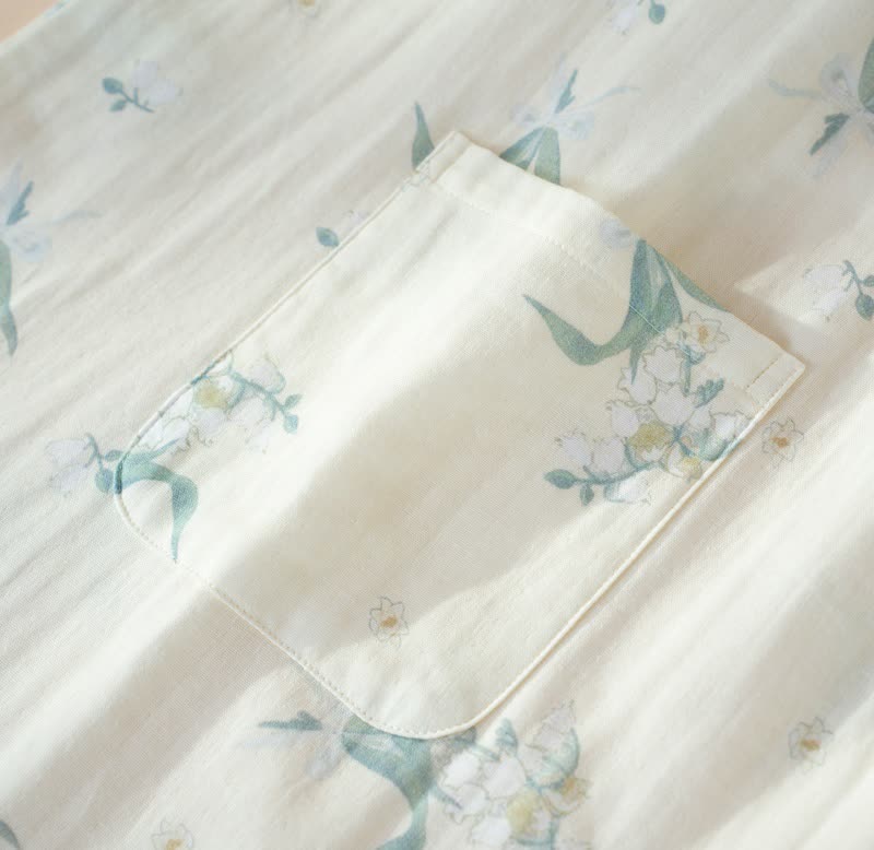 Ownkoti Bellflower Floral Cotton Gauze Nightgown - image 5