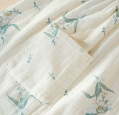 Ownkoti Bellflower Floral Cotton Gauze Pajama Set - image 5