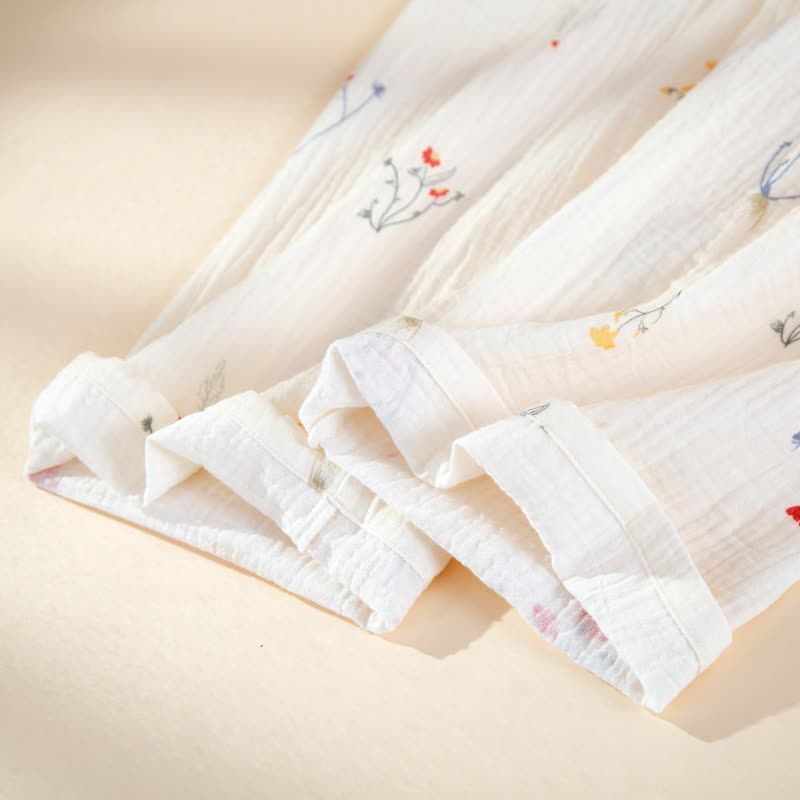 Ownkoti Country Floral Cotton Gauze Pajama Set - image 9