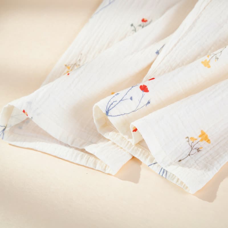 Ownkoti Country Floral Cotton Gauze Pajama Set - image 8