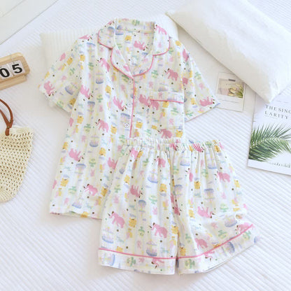 Ownkoti Elephant Playground Cotton Gauze Pajama Set - image 2