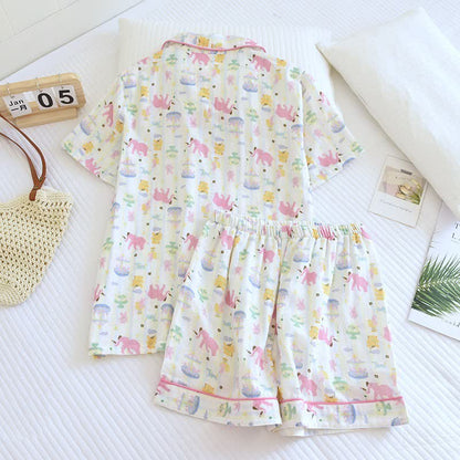 Ownkoti Elephant Playground Cotton Gauze Pajama Set - image 3