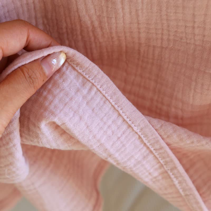 Ownkoti Minimalist Oriental Style Cotton Gauze Nightdress - image 11