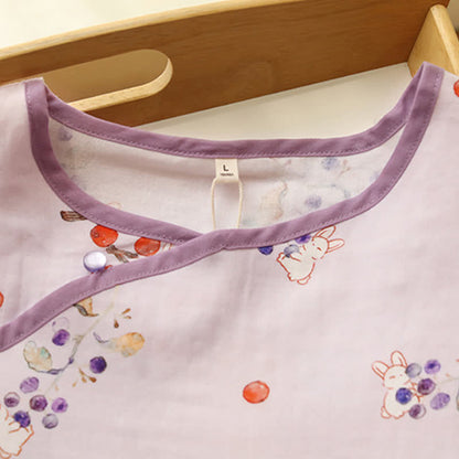Ownkoti Rabbit & Berry Cotton Gauze Nightdress - image 3