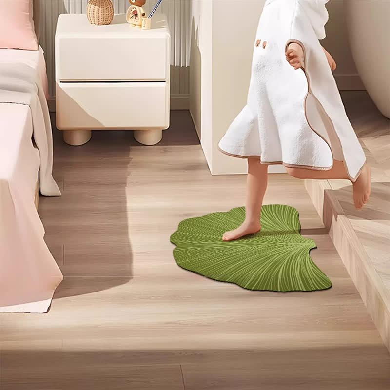 Ownkoti Botanical Ginkgo Leaf Anti-slip Bath Mat - image 1