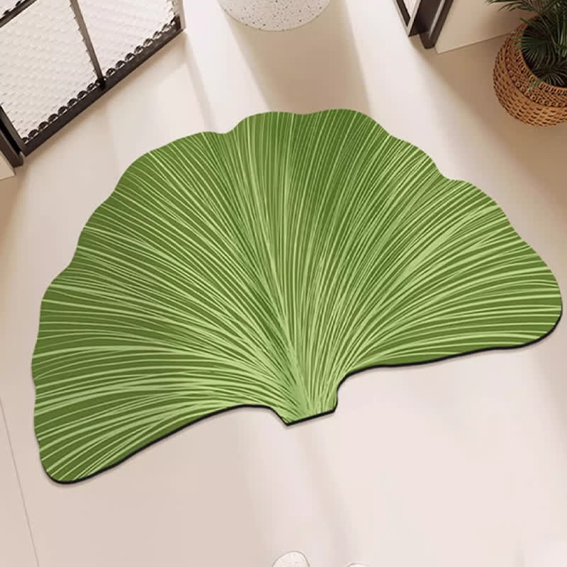 Ownkoti Botanical Ginkgo Leaf Anti-slip Bath Mat - 31" x 47" - image 0