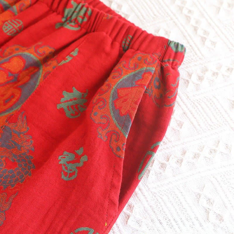 Ownkoti Auspicious Mandarin Collar Cotton Pajama Set - image 8
