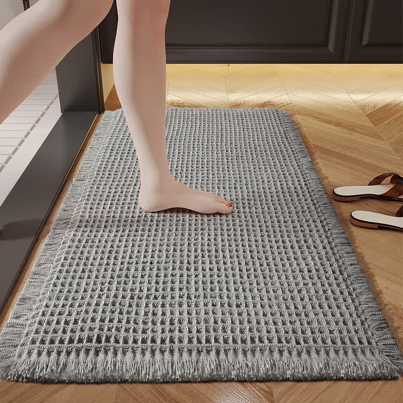 Ownkoti Minimalist Style Waffle Bath Mat - Gray - 24"W x 36"L - image 8