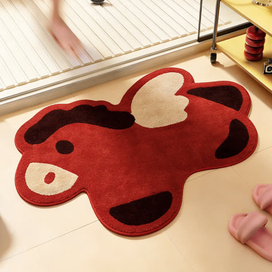 Ownkoti Cute Cartoon Pony Bath Rug - Flying Pony - 23"W x 35"L - image 0