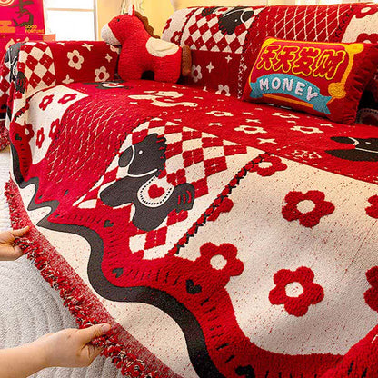 Ownkoti Year of the Horse Full Coverage Sofa Cover - image 3