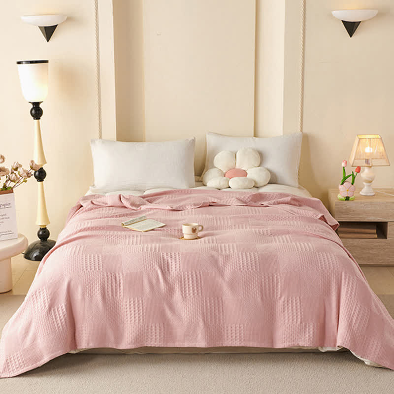 Ownkoti Solid Subtle Textured Cotton Quilt - image 0