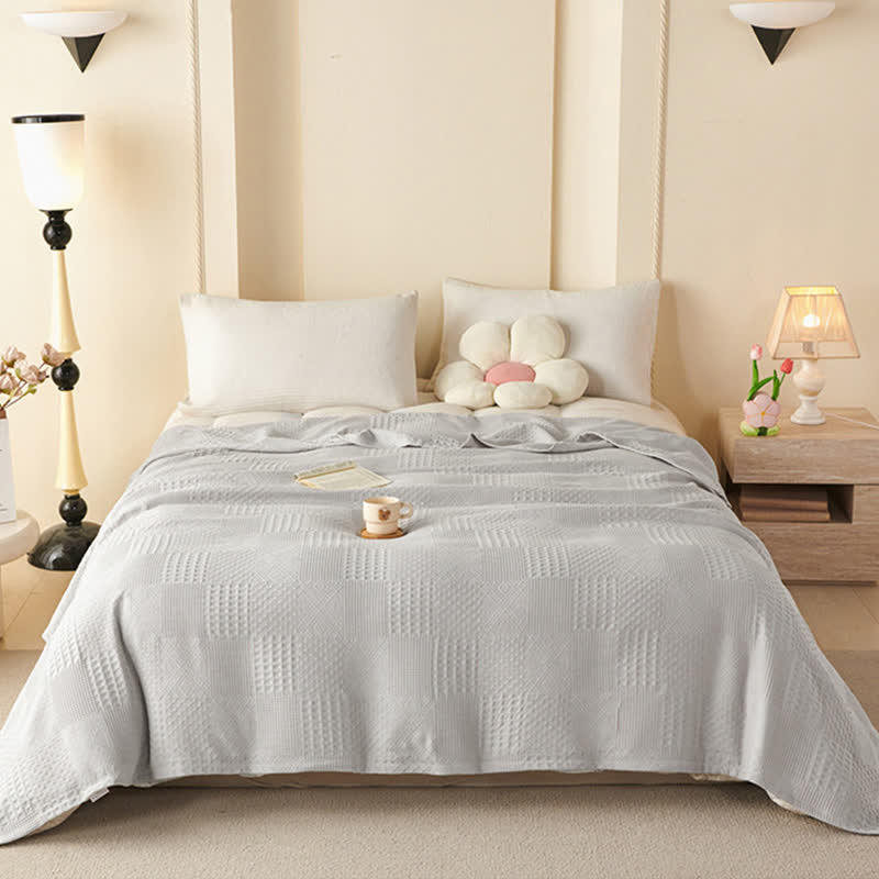 Ownkoti Solid Subtle Textured Cotton Quilt - image 4