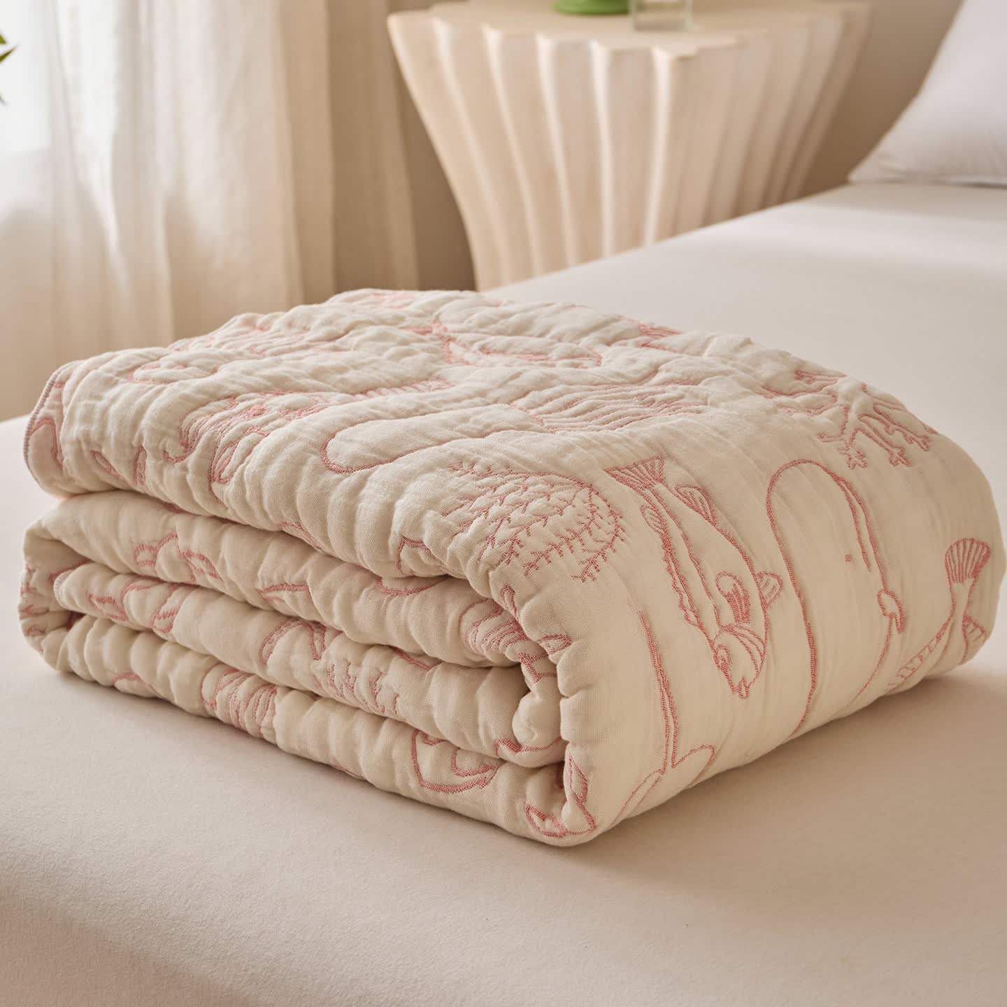 Ownkoti Ocean Life Cotton Gauze Quilt - image 3