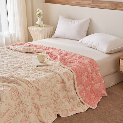 Ownkoti Ocean Life Cotton Gauze Quilt - image 1