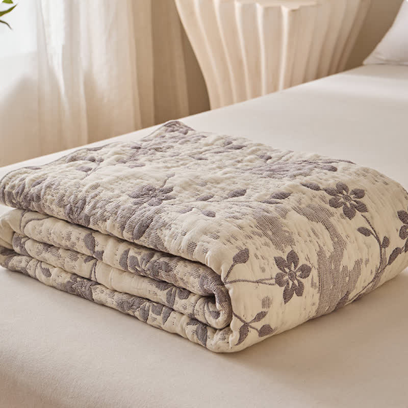 Ownkoti Floral Vine Cotton Gauze Quilt - image 5