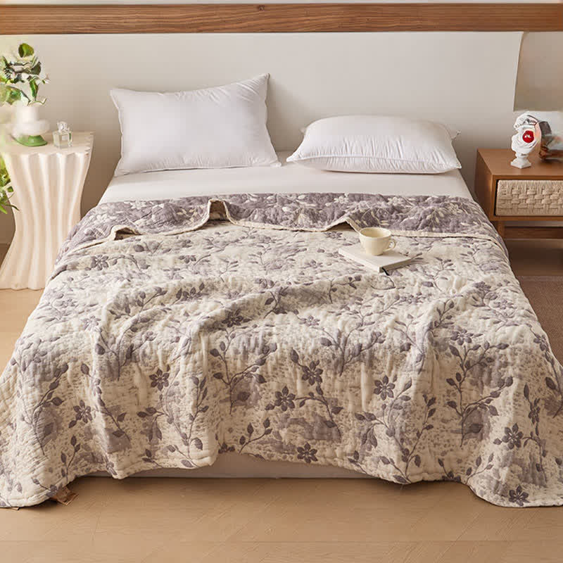 Ownkoti Floral Vine Cotton Gauze Quilt - image 3