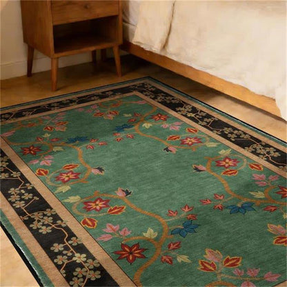 Ownkoti Retro Botanical Motif Washable & Foldable Carpet - image 4