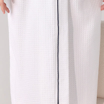 Ownkoti Minimalist Cotton Waffle Texture Bath Robe - image 4