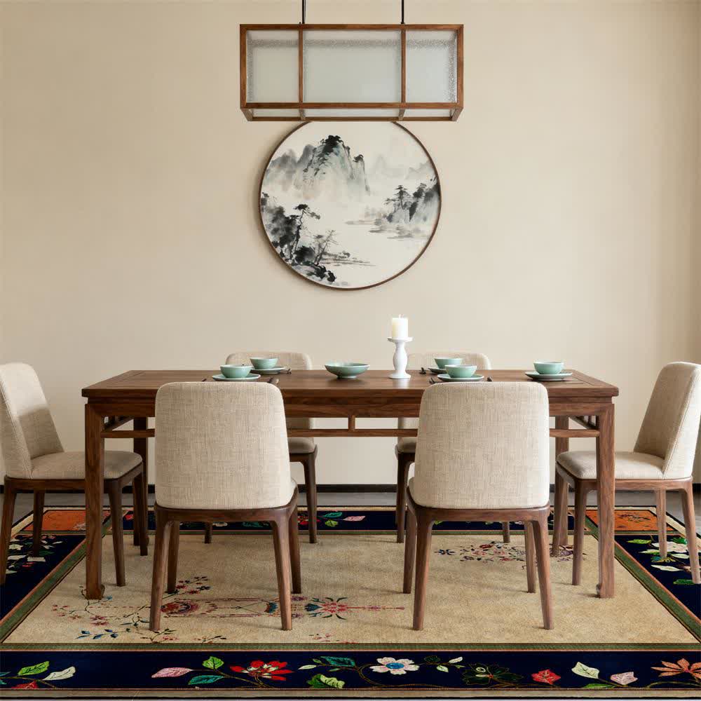 Ownkoti Vintage Floral with Classical Vase Area Rug - image 1