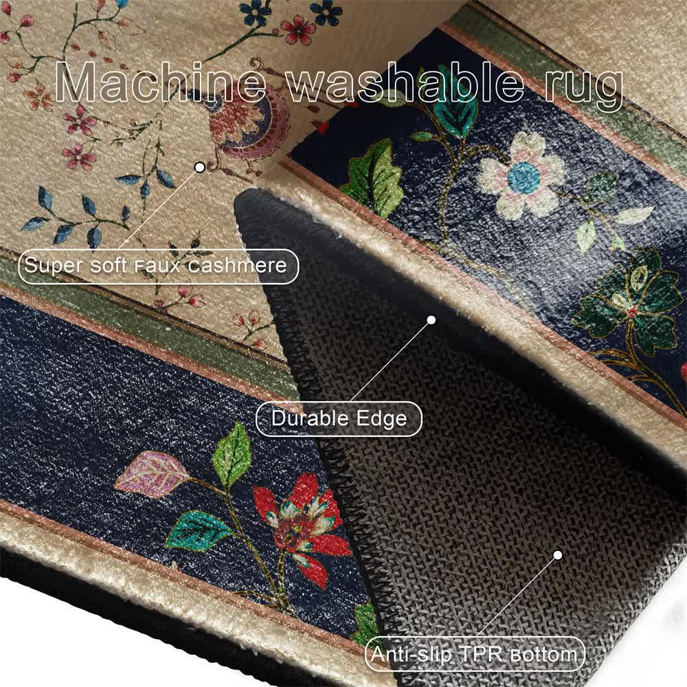 Ownkoti Vintage Floral with Classical Vase Area Rug - image 6