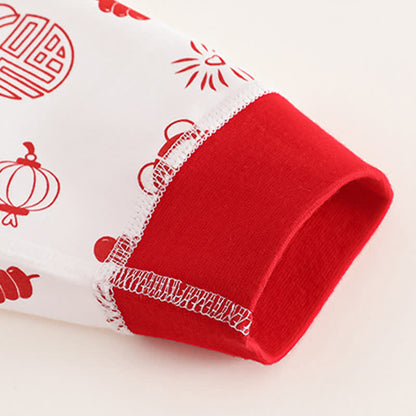 Ownkoti Auspicious Pattern Cotton Kids Loungewear Set - image 5