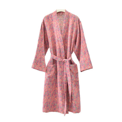 Ownkoti Butterfly Jacquard Cotton Gauze Kimono Robe - image 2