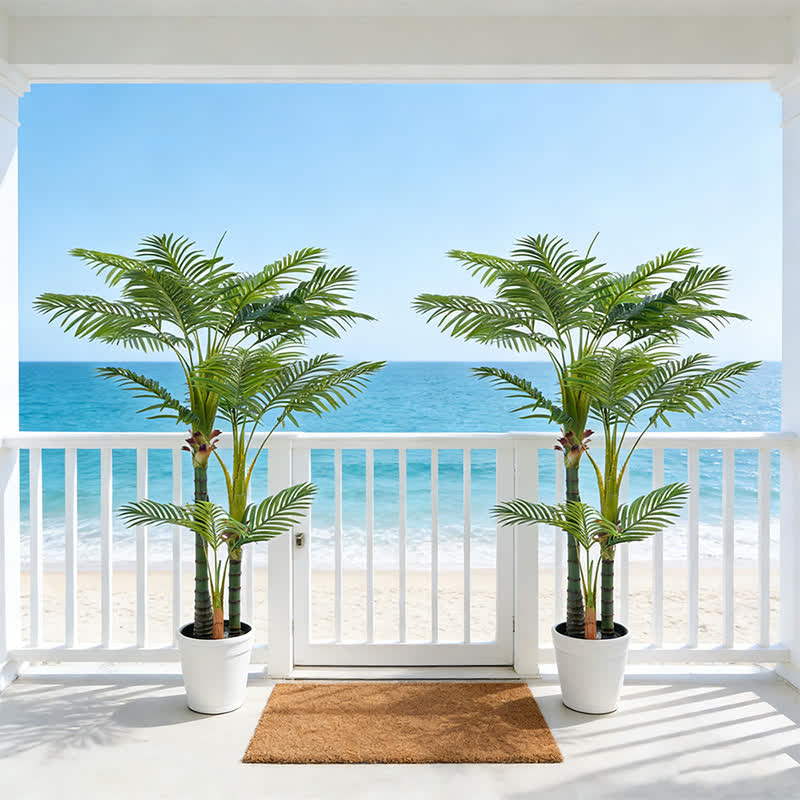 Ownkoti Realistic Faux Palm Tree for Indoor Outdoor Decor - image 2