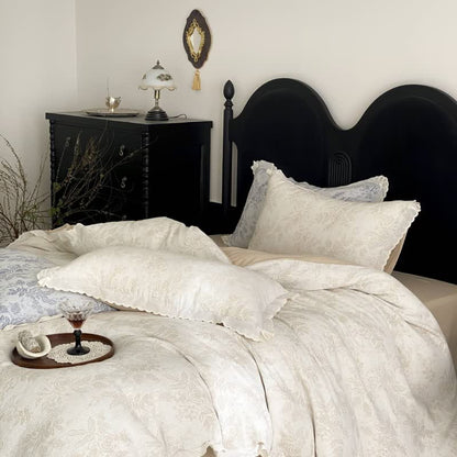 Ownkoti Vintage Subtle Rose Cotton Gauze Bedding Set(4PCS) - image 8