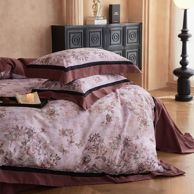 Ownkoti Dreamy Floral & Butterfly Cotton Bedding Set(4PCS) - image 3