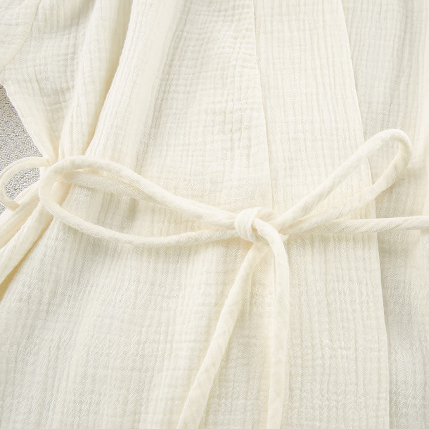 Ownkoti Beige Pure Cotton Kimono Robe - image 11