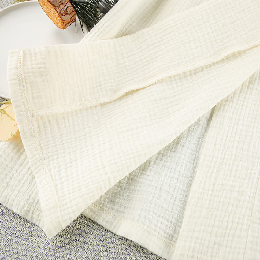 Ownkoti Beige Pure Cotton Kimono Robe - image 12