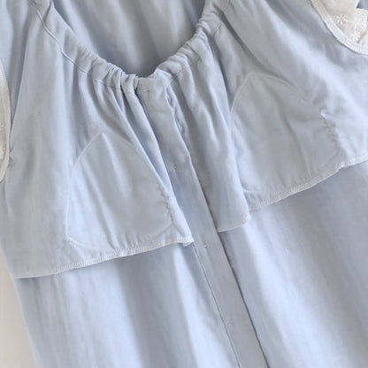 Ownkoti Solid Cotton Lace Trim Tank Pajamas - image 12