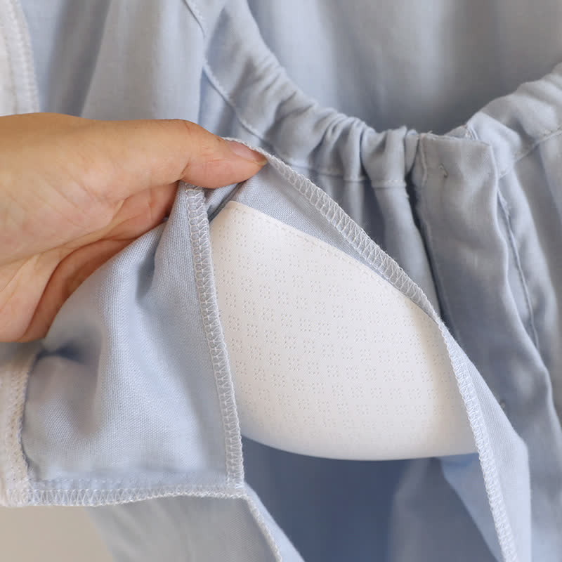 Ownkoti Solid Cotton Lace Trim Tank Pajamas - image 16