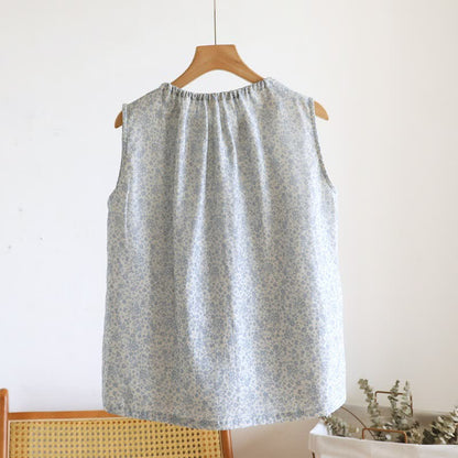 Ownkoti Ditsy Floral Cotton Tank & Shorts Pajama Set - image 8