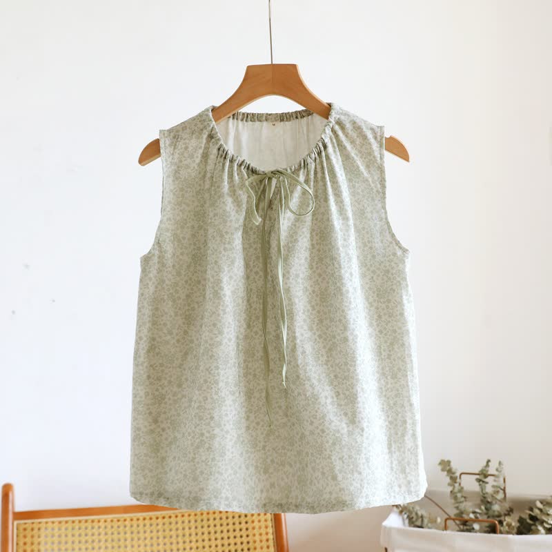 Ownkoti Ditsy Floral Cotton Tank & Shorts Pajama Set - image 17