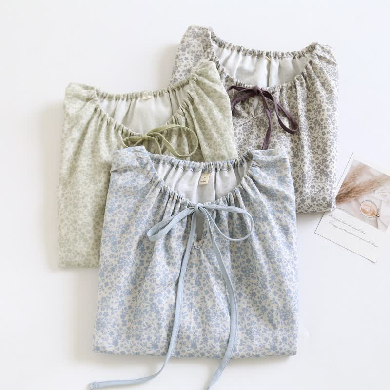 Ownkoti Ditsy Floral Cotton Tank & Shorts Pajama Set - image 4