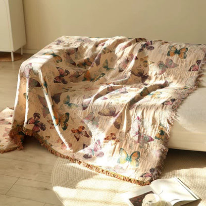 Ownkoti Elegant Butterfly Tassel Cotton Blanket - image 6