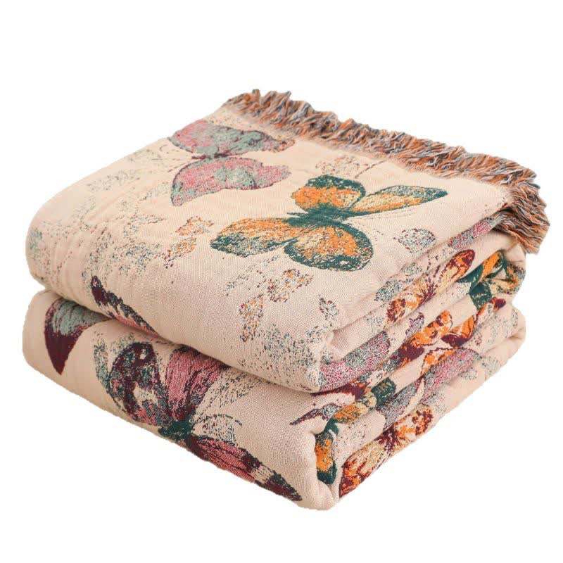 Ownkoti Elegant Butterfly Tassel Cotton Blanket - image 10