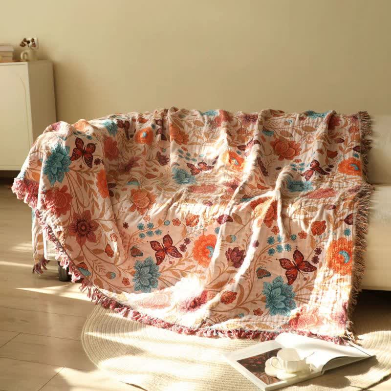 Ownkoti Pastoral Butterfly Cotton Tassel Quilt - image 1