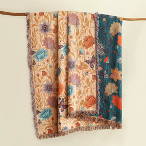Ownkoti Pastoral Butterfly Cotton Tassel Quilt - Quilt with 2PCS Pillowcases - King - image 0